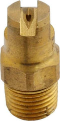 Bete Fog Nozzle - 1/8" Pipe, 65° Spray Angle, Brass, Standard Fan Nozzle - Male Connection, 0.79 Gal per min at 100 psi, 0.057" Orifice Diam - Benchmark Tooling