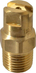 Bete Fog Nozzle - 1/8" Pipe, 30° Spray Angle, Brass, Standard Fan Nozzle - Male Connection, 1.26 Gal per min at 100 psi, 0.072" Orifice Diam - Benchmark Tooling