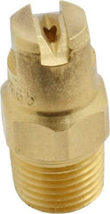 Bete Fog Nozzle - 1/8" Pipe, 65° Spray Angle, Brass, Standard Fan Nozzle - Male Connection, 1.26 Gal per min at 100 psi, 0.072" Orifice Diam - Benchmark Tooling