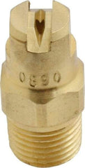 Bete Fog Nozzle - 1/8" Pipe, 90° Spray Angle, Brass, Standard Fan Nozzle - Male Connection, 1.26 Gal per min at 100 psi, 0.072" Orifice Diam - Benchmark Tooling