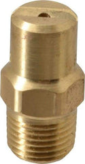 Bete Fog Nozzle - 1/8" Pipe, 30° Spray Angle, Brass, Standard Fan Nozzle - Male Connection, 1.58 Gal per min at 100 psi, 0.08" Orifice Diam - Benchmark Tooling