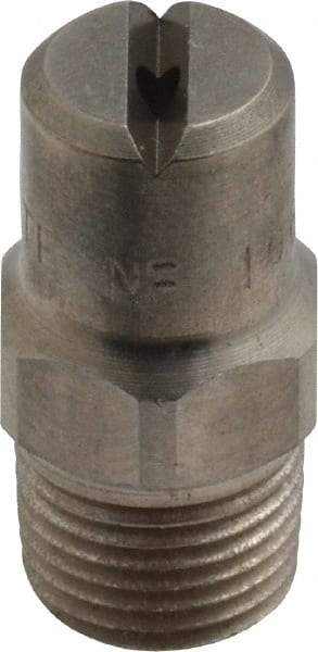 Bete Fog Nozzle - 1/8" Pipe, 65° Spray Angle, Grade 303 Stainless Steel, Standard Fan Nozzle - Male Connection, 1.58 Gal per min at 100 psi, 0.08" Orifice Diam - Benchmark Tooling