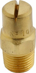 Bete Fog Nozzle - 1/8" Pipe, 120° Spray Angle, Brass, Standard Fan Nozzle - Male Connection, 1.58 Gal per min at 100 psi, 0.08" Orifice Diam - Benchmark Tooling