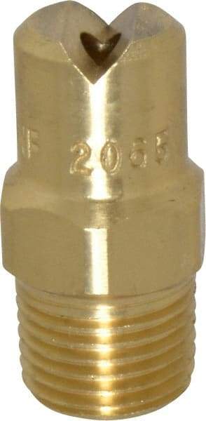 Bete Fog Nozzle - 1/8" Pipe, 65° Spray Angle, Brass, Standard Fan Nozzle - Male Connection, 3.16 Gal per min at 100 psi, 0.109" Orifice Diam - Benchmark Tooling