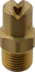 Bete Fog Nozzle - 1/8" Pipe, 65° Spray Angle, Brass, Standard Fan Nozzle - Male Connection, 4.74 Gal per min at 100 psi, 0.141" Orifice Diam - Benchmark Tooling