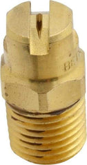 Bete Fog Nozzle - 1/4" Pipe, 90° Spray Angle, Brass, Standard Fan Nozzle - Male Connection, 0.79 Gal per min at 100 psi, 0.057" Orifice Diam - Benchmark Tooling