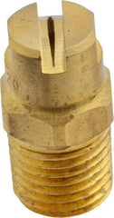 Bete Fog Nozzle - 1/4" Pipe, 120° Spray Angle, Brass, Standard Fan Nozzle - Male Connection, 0.79 Gal per min at 100 psi, 0.057" Orifice Diam - Benchmark Tooling