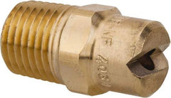 Bete Fog Nozzle - 1/4" Pipe, 30° Spray Angle, Brass, Standard Fan Nozzle - Male Connection, 6.32 Gal per min at 100 psi, 5/32" Orifice Diam - Benchmark Tooling