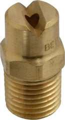 Bete Fog Nozzle - 1/4" Pipe, 65° Spray Angle, Brass, Standard Fan Nozzle - Male Connection, 6.32 Gal per min at 100 psi, 5/32" Orifice Diam - Benchmark Tooling