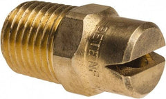 Bete Fog Nozzle - 1/4" Pipe, 120° Spray Angle, Brass, Standard Fan Nozzle - Male Connection, 6.32 Gal per min at 100 psi, 5/32" Orifice Diam - Benchmark Tooling