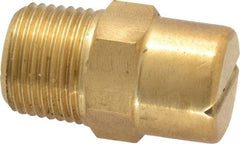 Bete Fog Nozzle - 3/8" Pipe, 65° Spray Angle, Brass, Standard Fan Nozzle - Male Connection, 1.58 Gal per min at 100 psi, 0.08" Orifice Diam - Benchmark Tooling