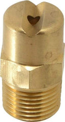 Bete Fog Nozzle - 3/8" Pipe, 30° Spray Angle, Brass, Standard Fan Nozzle - Male Connection, 6.32 Gal per min at 100 psi, 5/32" Orifice Diam - Benchmark Tooling