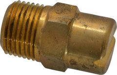 Bete Fog Nozzle - 3/8" Pipe, 65° Spray Angle, Brass, Standard Fan Nozzle - Male Connection, 6.32 Gal per min at 100 psi, 5/32" Orifice Diam - Benchmark Tooling