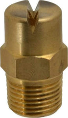 Bete Fog Nozzle - 3/8" Pipe, 90° Spray Angle, Brass, Standard Fan Nozzle - Male Connection, 6.32 Gal per min at 100 psi, 5/32" Orifice Diam - Benchmark Tooling