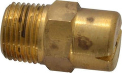 Bete Fog Nozzle - 3/8" Pipe, 120° Spray Angle, Brass, Standard Fan Nozzle - Male Connection, 6.32 Gal per min at 100 psi, 5/32" Orifice Diam - Benchmark Tooling