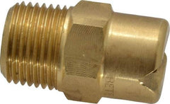 Bete Fog Nozzle - 3/8" Pipe, 65° Spray Angle, Brass, Standard Fan Nozzle - Male Connection, 11.1 Gal per min at 100 psi, 0.203" Orifice Diam - Benchmark Tooling