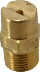 Bete Fog Nozzle - 1/2" Pipe, 65° Spray Angle, Brass, Standard Fan Nozzle - Male Connection, 9.49 Gal per min at 100 psi, 0.186" Orifice Diam - Benchmark Tooling