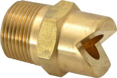 Bete Fog Nozzle - 3/4" Pipe, 30° Spray Angle, Brass, Standard Fan Nozzle - Male Connection, 63.2 Gal per min at 100 psi, 1/2" Orifice Diam - Benchmark Tooling