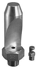 Bete Fog Nozzle - 3/8" Pipe, 50° Spray Angle, Grade 303 Stainless Steel, High Impact - Narrow Fan Nozzle - Male Connection, 15.8 Gal per min at 100 psi, 0.234" Orifice Diam - Benchmark Tooling