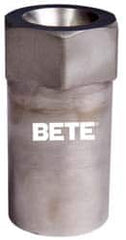 Bete Fog Nozzle - 1/2" Pipe, 60° Spray Angle, Grade 316 Stainless Steel, Full Cone Nozzle - Female Connection, N/R Gal per min at 100 psi, 1/4" Orifice Diam - Benchmark Tooling