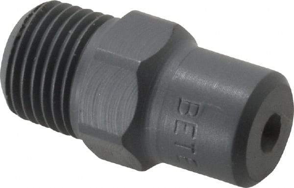 Bete Fog Nozzle - 1/8" Pipe, 60° Spray Angle, PVC, Full Cone Nozzle - Male Connection, 0.38 Gal per min at 100 psi, 0.043" Orifice Diam - Benchmark Tooling