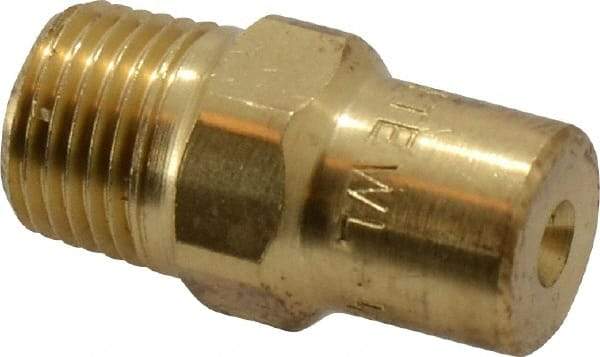 Bete Fog Nozzle - 1/8" Pipe, 60° Spray Angle, Brass, Full Cone Nozzle - Male Connection, 0.38 Gal per min at 100 psi, 0.043" Orifice Diam - Benchmark Tooling