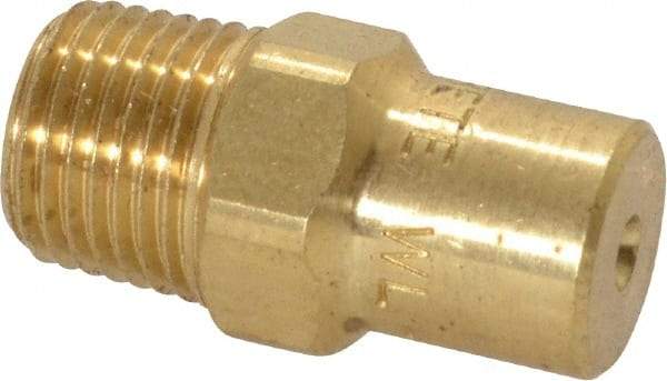 Bete Fog Nozzle - 1/8" Pipe, 60° Spray Angle, Brass, Full Cone Nozzle - Male Connection, 1.15 Gal per min at 100 psi, 0.072" Orifice Diam - Benchmark Tooling