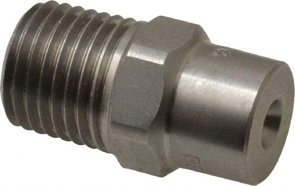 Bete Fog Nozzle - 1/4" Pipe, 60° Spray Angle, Grade 303 Stainless Steel, Full Cone Nozzle - Male Connection, 2.31 Gal per min at 100 psi, 0.109" Orifice Diam - Benchmark Tooling