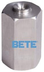 Bete Fog Nozzle - 1/4" Pipe, 60° Spray Angle, Brass, Full Cone Nozzle - Female Connection, 2.31 Gal per min at 100 psi, 0.109" Orifice Diam - Benchmark Tooling