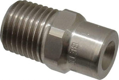 Bete Fog Nozzle - 1/4" Pipe, 90° Spray Angle, Grade 303 Stainless Steel, Full Cone Nozzle - Male Connection, 2.31 Gal per min at 100 psi, 0.109" Orifice Diam - Benchmark Tooling