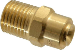 Bete Fog Nozzle - 1/4" Pipe, 120° Spray Angle, Brass, Full Cone Nozzle - Male Connection, 2.31 Gal per min at 100 psi, 0.109" Orifice Diam - Benchmark Tooling