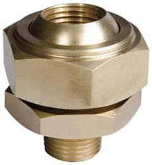 Bete Fog Nozzle - 1/2" Pipe, 40 to 70° Spray Angle, Grade 303 Stainless Steel, Adjustable Swivel Joint Nozzle - For Use With Bete - Nozzles Where Alignment of The Spray Direction is Required - Benchmark Tooling