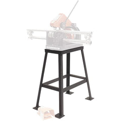 Rothenberger - 5/8" to 4-1/2" Pipe Capacity, Stationary Pipe Stand with Stationary Head - 30" High, 150 Lb Capacity - Benchmark Tooling