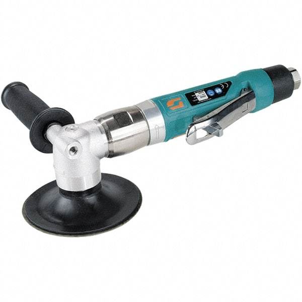 Dynabrade - 4-1/2 to 5" Disc, 11,000 RPM, Pneumatic Handheld Disc Sander - 41 CFM, 3/8 NPT Inlet, 1 hp, 90 psi - Benchmark Tooling