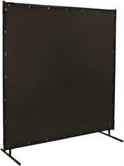 Steiner - 6 Ft. Wide x 6 Ft. High x 3/4 Inch Thick, 14 mil Thick Transparent Vinyl Portable Welding Screen Kit - Gray - Benchmark Tooling