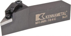 Kennametal - MVJN, Right Hand Cut, 3° Lead Angle, 1" Shank Height x 1" Shank Width, Negative Rake Indexable Turning Toolholder - 5" OAL, VN..43. Insert Compatibility, Series Kenloc - Benchmark Tooling