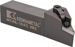 Kennametal - MVJN, Left Hand Cut, 3° Lead Angle, 1" Shank Height x 1" Shank Width, Negative Rake Indexable Turning Toolholder - 5" OAL, VN..43. Insert Compatibility, Series Kenloc - Benchmark Tooling