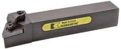 Kennametal - MTJN, Left Hand Cut, 3° Lead Angle, 1-1/2" Shank Height x 1-1/2" Shank Width, Negative Rake Indexable Turning Toolholder - 7" OAL, TN..66. Insert Compatibility, Series Kenloc - Benchmark Tooling