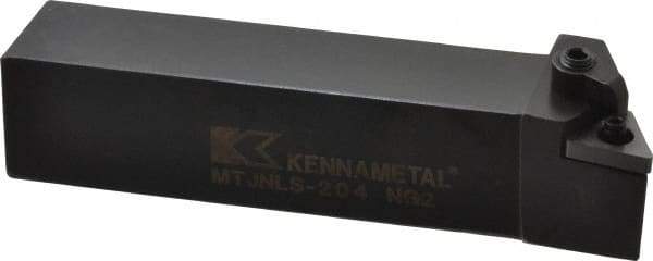 Kennametal - MTJN, Left Hand Cut, 3° Lead Angle, 1-1/4" Shank Height x 1-1/4" Shank Width, Negative Rake Indexable Turning Toolholder - 6" OAL, TN..43. Insert Compatibility, Series Kenloc - Benchmark Tooling