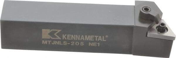 Kennametal - MTJN, Left Hand Cut, 3° Lead Angle, 1-1/4" Shank Height x 1-1/4" Shank Width, Negative Rake Indexable Turning Toolholder - 6" OAL, TN..54. Insert Compatibility, Series Kenloc - Benchmark Tooling