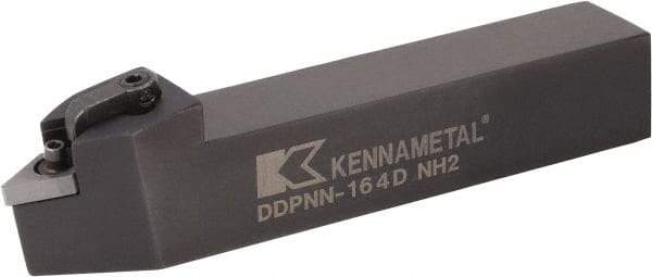 Kennametal - MDPN, Neutral Cut, 0° Lead Angle, 3/4" Shank Height x 3/4" Shank Width, Negative Rake Indexable Turning Toolholder - 4-1/2" OAL, DN..33. Insert Compatibility, Series Kenloc - Benchmark Tooling