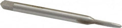 Interstate - #2-56 UNC 2B 3 Flute Bright Finish High Speed Steel Straight Flute Standard Hand Tap - Taper, Right Hand Thread, 1-3/4" OAL, 7/16" Thread Length, H2 Limit, Oversize - Exact Industrial Supply