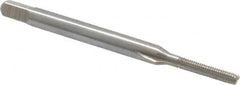 Interstate - #2-64 UNF 2B 3 Flute Bright Finish High Speed Steel Straight Flute Standard Hand Tap - Bottoming, Right Hand Thread, 1-3/4" OAL, 7/16" Thread Length, H2 Limit, Oversize - Exact Industrial Supply