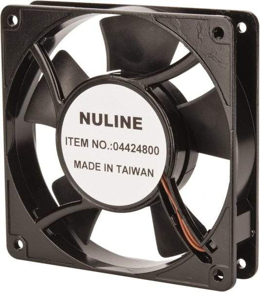 Value Collection - 115 Volts, AC, 81 CFM, Square Tube Axial Fan - 0.15 Amp Rating, 2,600 to 3,600 RPM, 4.7" High x 4.7" Wide x 1" Deep - Benchmark Tooling