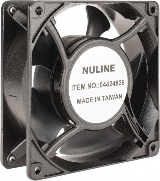 Value Collection - 115 Volts, AC, 105 CFM, Square Tube Axial Fan - 0.25 Amp Rating, 2,600 to 3,100 RPM, 4.7" High x 4.7" Wide x 1-1/2" Deep - Benchmark Tooling