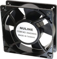 Value Collection - 230 Volts, AC, 130 CFM, Square Tube Axial Fan - 0.19 Amp Rating, 2,650 to 3,100 RPM, 5" High x 5" Wide x 1-1/2" Deep - Benchmark Tooling