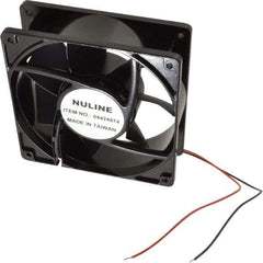 Value Collection - 12 Volts, DC, 145 CFM, Square Tube Axial Fan - 1.1 Amp Rating, 2,600 to 2,900 RPM, 4.7" High x 4.7" Wide x 1-1/2" Deep - Benchmark Tooling