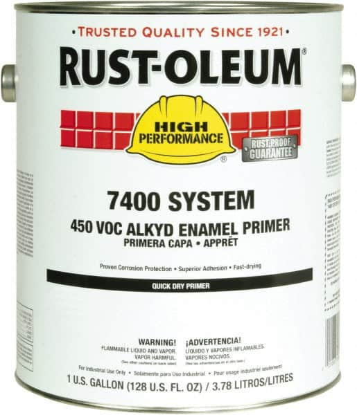 Rust-Oleum - 5 Gal Red Alkyd Primer - 290 to 585 Sq Ft Coverage, 450 gL Content, Direct to Metal, Interior/Exterior - Benchmark Tooling