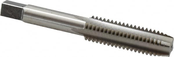 Interstate - 1/2-13 UNC 4 Flute Bright Finish High Speed Steel Straight Flute Standard Hand Tap - Plug, Right Hand Thread, 3-3/8" OAL, 1-21/32" Thread Length, H1 Limit, Oversize - Exact Industrial Supply