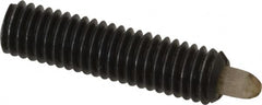 Gibraltar - 10-32, 3/4" Thread Length, 1/8" Plunger Projection, Steel Threaded Spring Plunger - 0.09 - 0.092" Max Plunger Diam, 3/4" Plunger Length, 1.3 Lb Init End Force, 2.7 Lb Final End Force - Benchmark Tooling